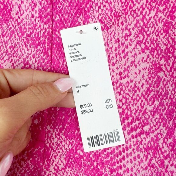 URBAN OUTFITTERS | NEW Vivica Soft Faux Suede Pink Snake Print Women’s Size 4 - Picture 9 of 12